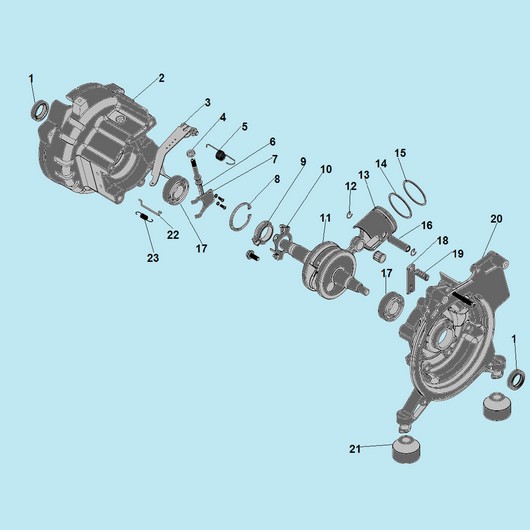 Картер, поршень и коленвал Champion GG951DC